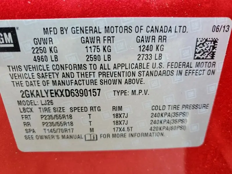 2013 GMC TERRAIN DENALI  