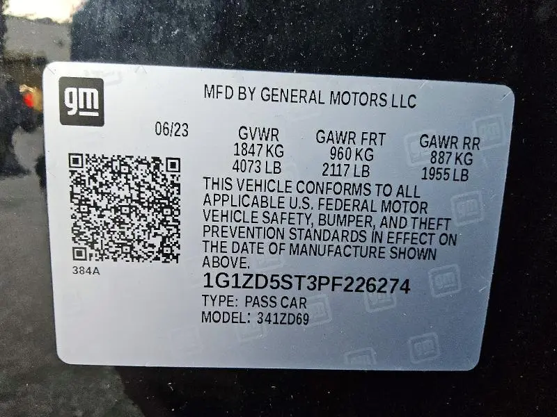 2023 CHEVROLET MALIBU LT  