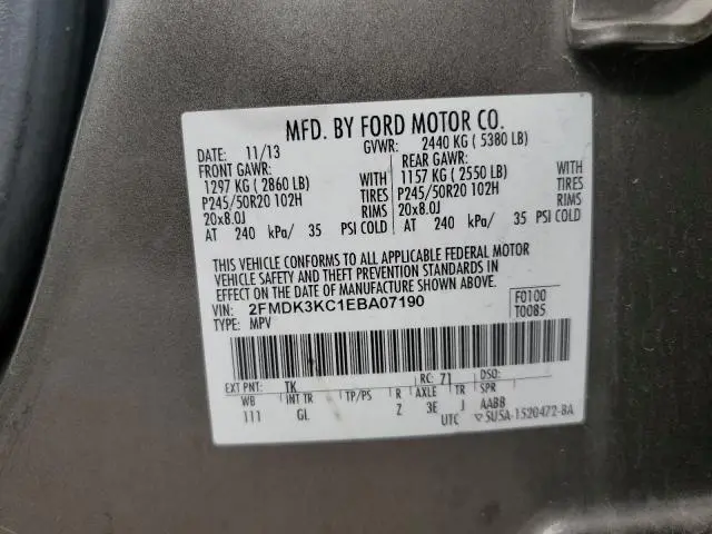 2014 FORD EDGE LIMITED  