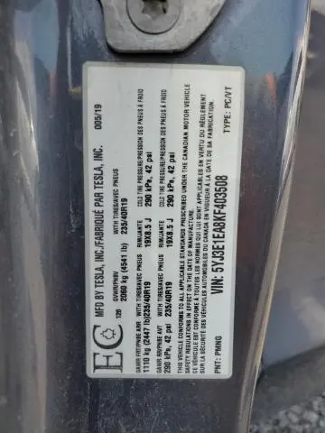 2019 TESLA MODEL 3   