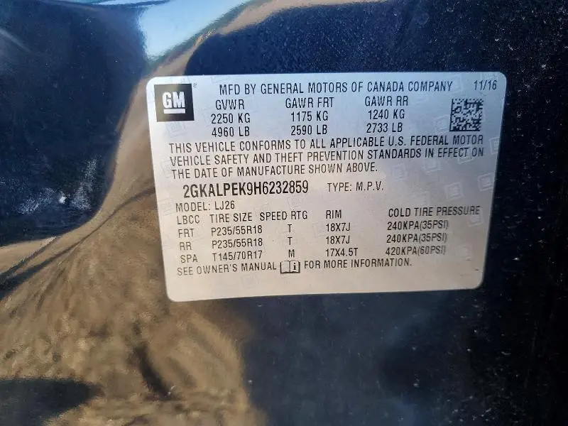 2017 GMC TERRAIN SLT  
