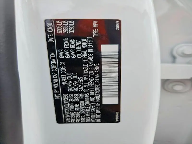 2020 VOLVO XC90 T5 MOMENTUM  