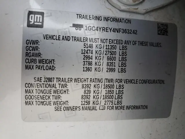 2022 CHEVROLET SILVERADO K2500 HIGH COUNTRY