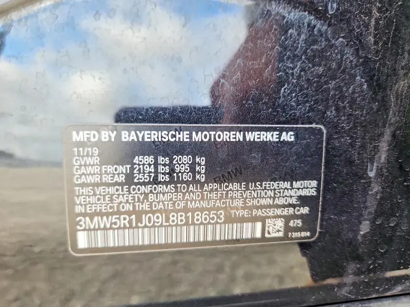 2020 BMW 330I   