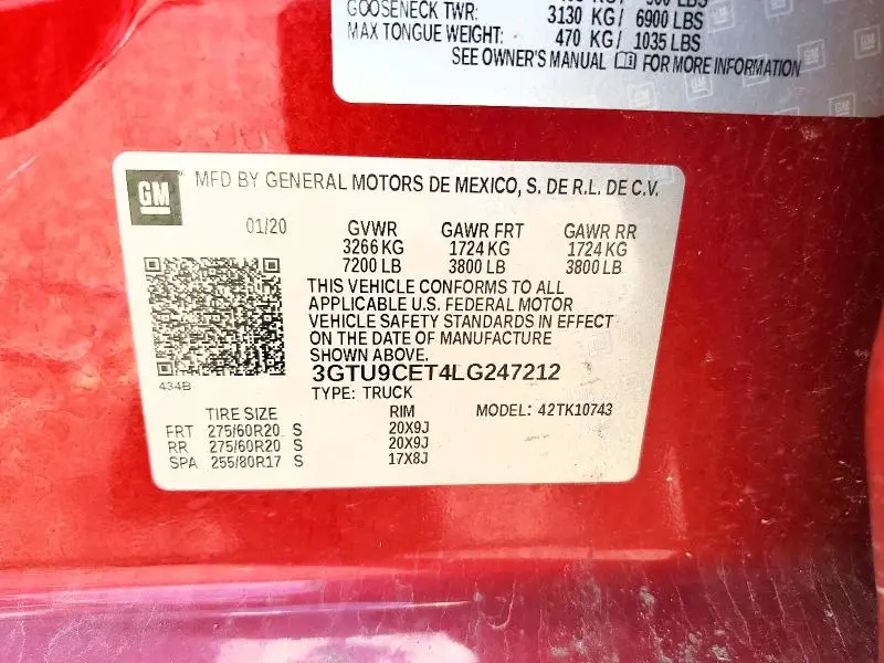 2020 GMC SIERRA K1500 ELEVATION  