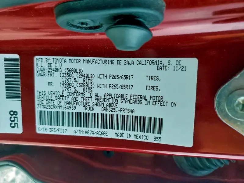 2022 TOYOTA TACOMA TRD SPORT  