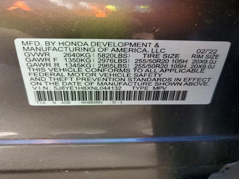 2022 ACURA MDX ADVANCE  