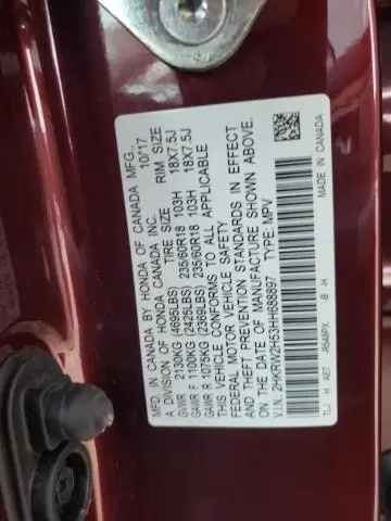 2017 HONDA CR-V EX  
