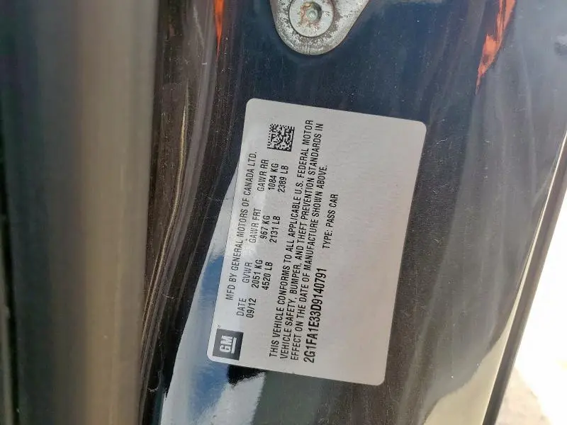 2013 CHEVROLET CAMARO LS  