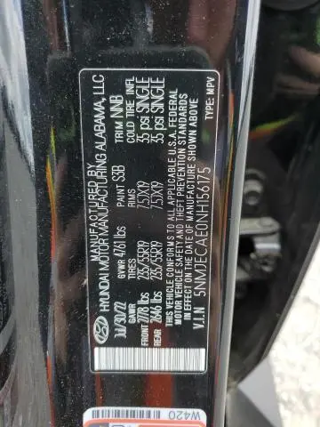 2022 HYUNDAI TUCSON LIMITED  