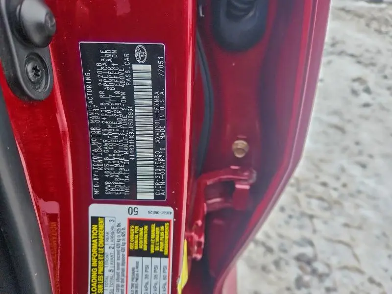 2018 TOYOTA CAMRY LE  