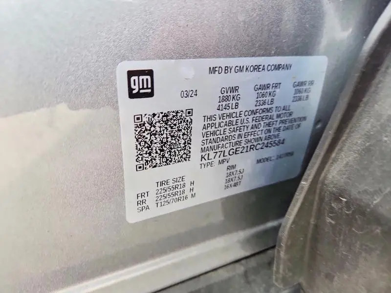 2024 CHEVROLET TRAX 1RS  