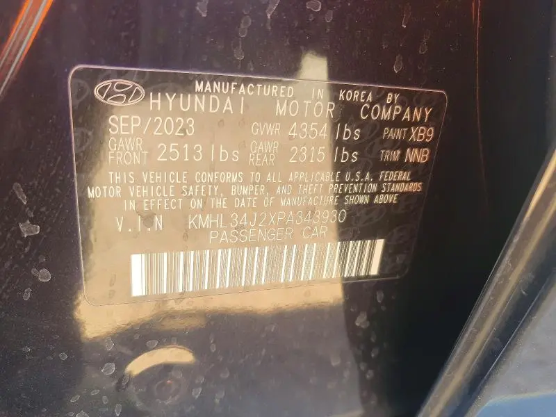 2023 HYUNDAI SONATA LIMITED  