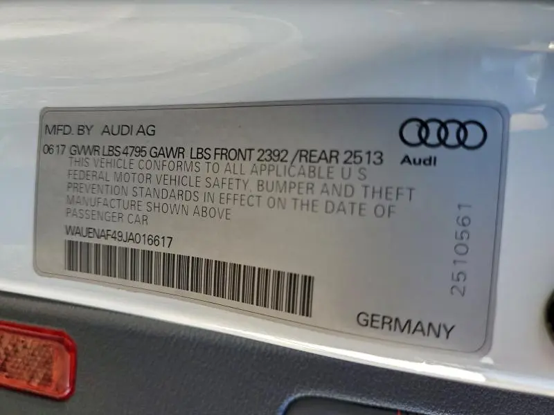 2018 AUDI A4 PREMIUM PLUS  