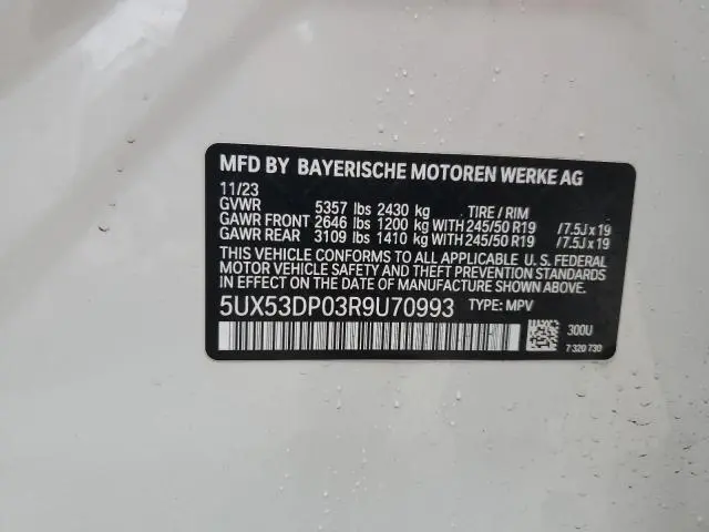 2024 BMW X3 XDRIVE30I  