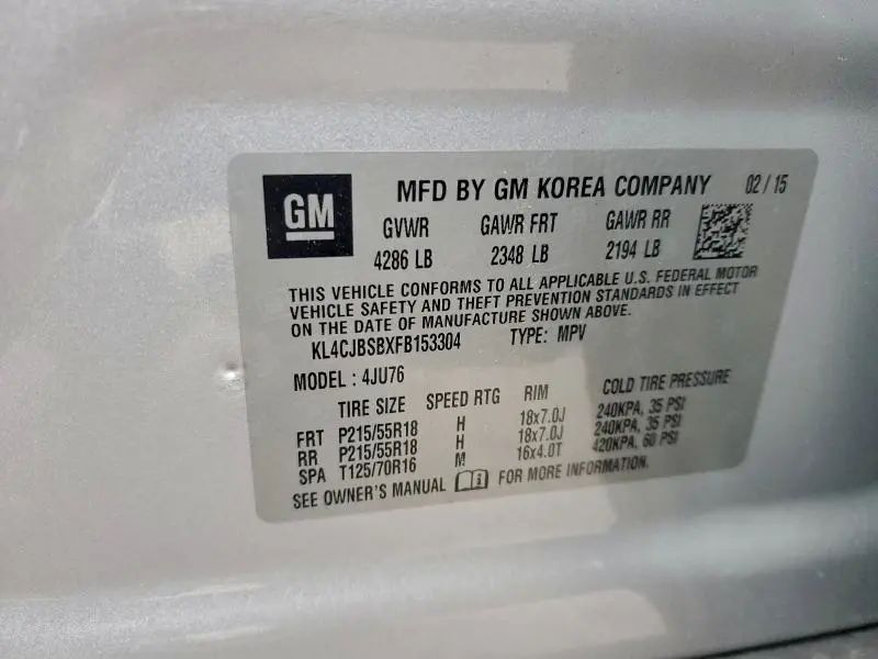 2015 BUICK ENCORE CONVENIENCE  