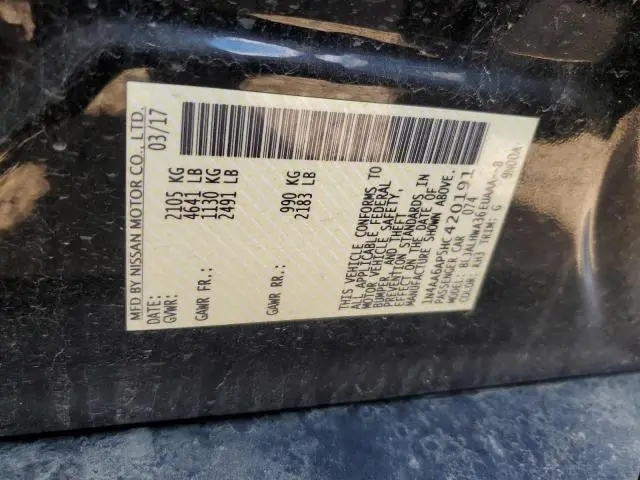 2017 NISSAN MAXIMA 3.5S  