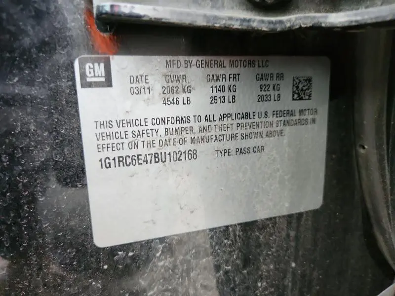 2011 CHEVROLET VOLT   