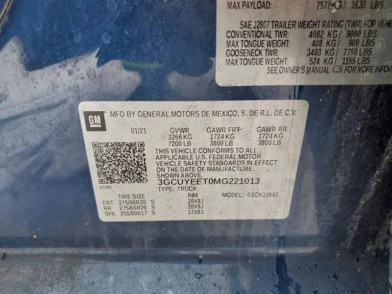 2021 CHEVROLET SILVERADO K1500 RST  