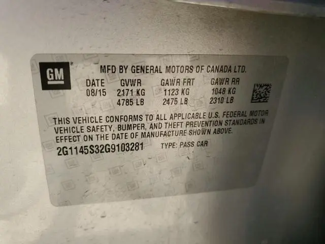 2016 CHEVROLET IMPALA LTZ  