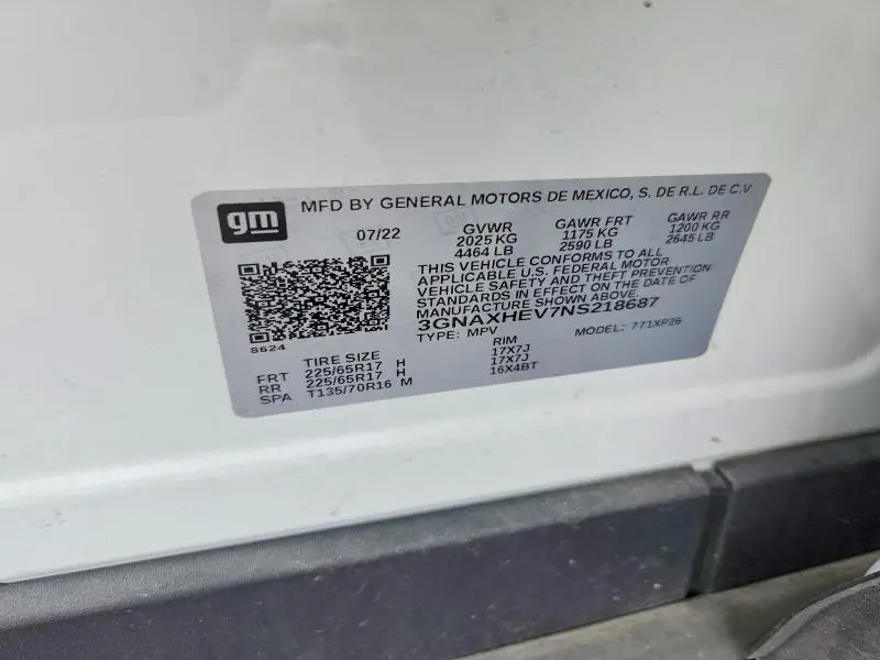 2022 CHEVROLET EQUINOX LS  