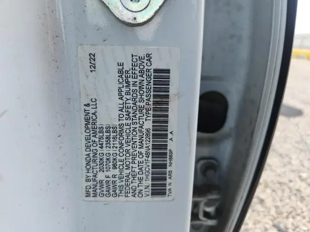 2022 HONDA ACCORD SPORT SE  