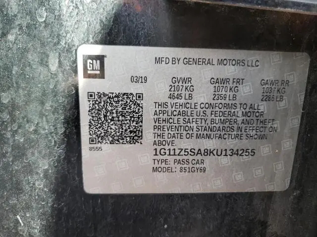 2019 CHEVROLET IMPALA LT  