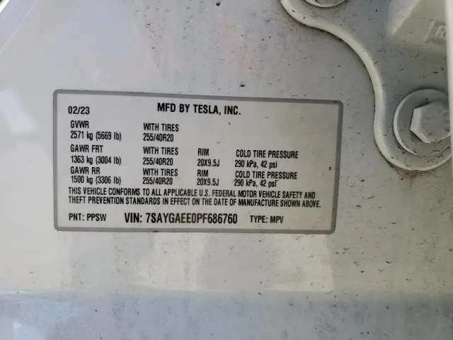 2023 TESLA MODEL Y 