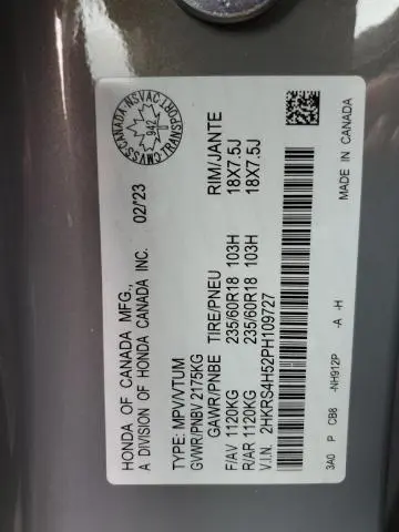 2023 HONDA CR-V SPORT  