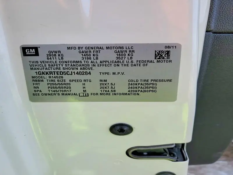 2012 GMC ACADIA DENALI  