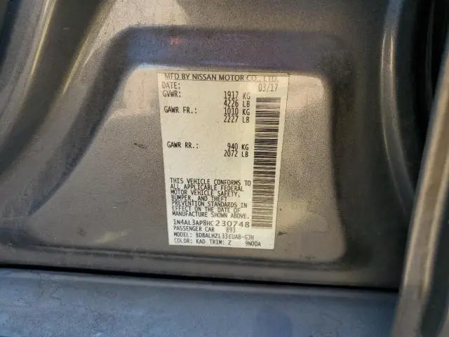 2017 NISSAN ALTIMA 2.5  