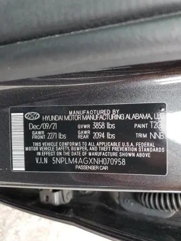 2022 HYUNDAI ELANTRA SEL