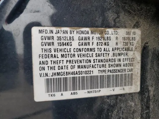2010 HONDA FIT SPORT