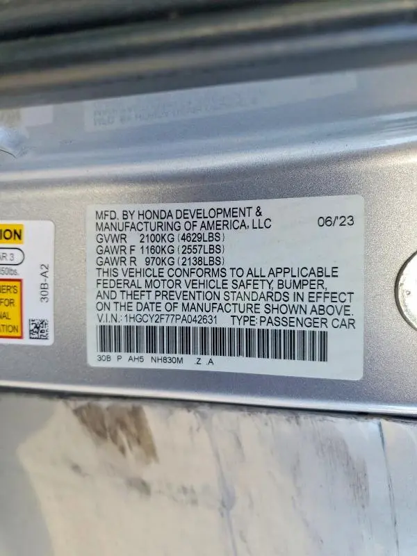 2023 HONDA ACCORD HYBRID SPORT-L  