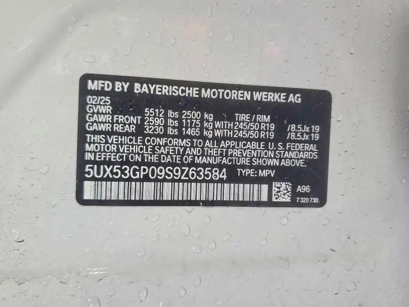 2025 BMW X3 30 XDRIVE  