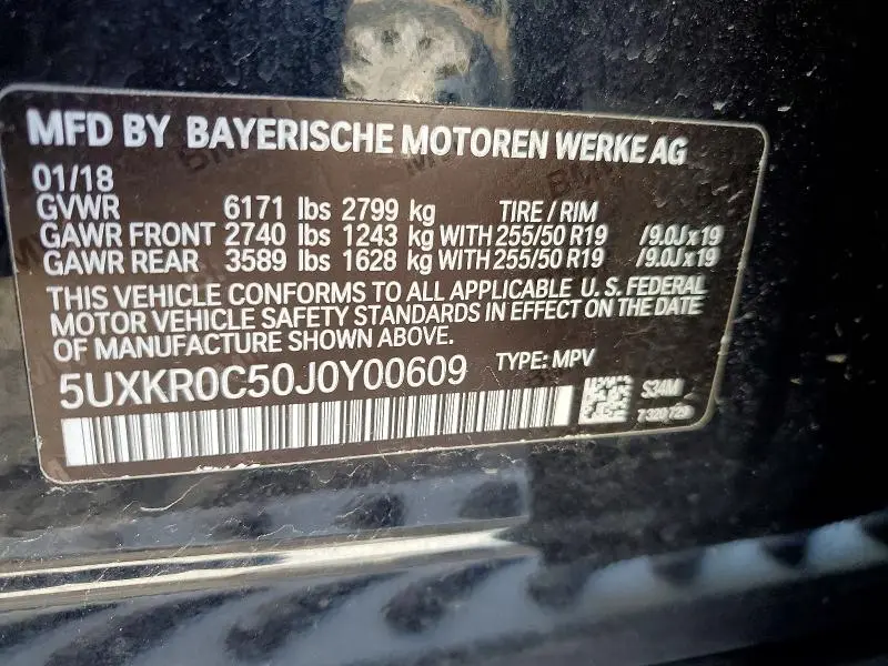 2018 BMW X5 XDRIVE35I  