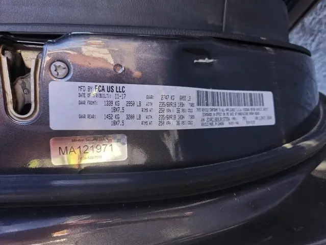 2018 CHRYSLER PACIFICA TOURING L  