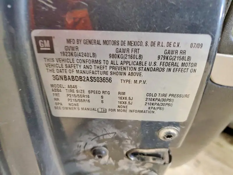 2010 CHEVROLET HHR LT  