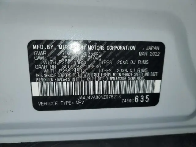 2022 MITSUBISHI OUTLANDER SEL  