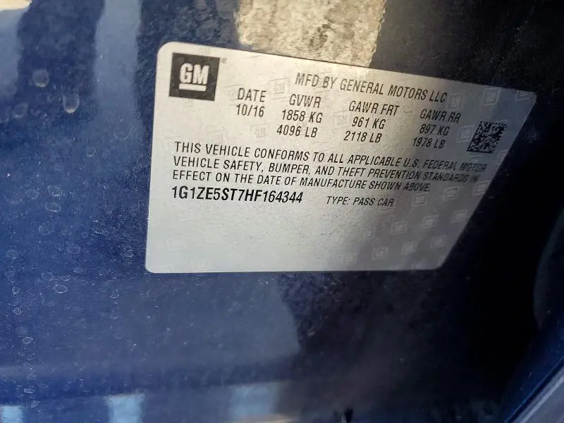 2017 CHEVROLET MALIBU LT  