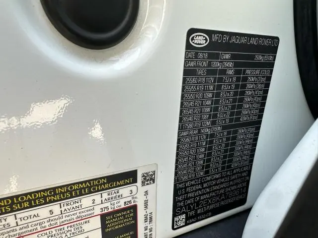 2019 LAND ROVER RANGE ROVER VELAR R-DYNAMIC SE  