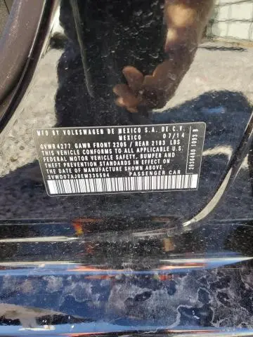 2014 VOLKSWAGEN JETTA SE  