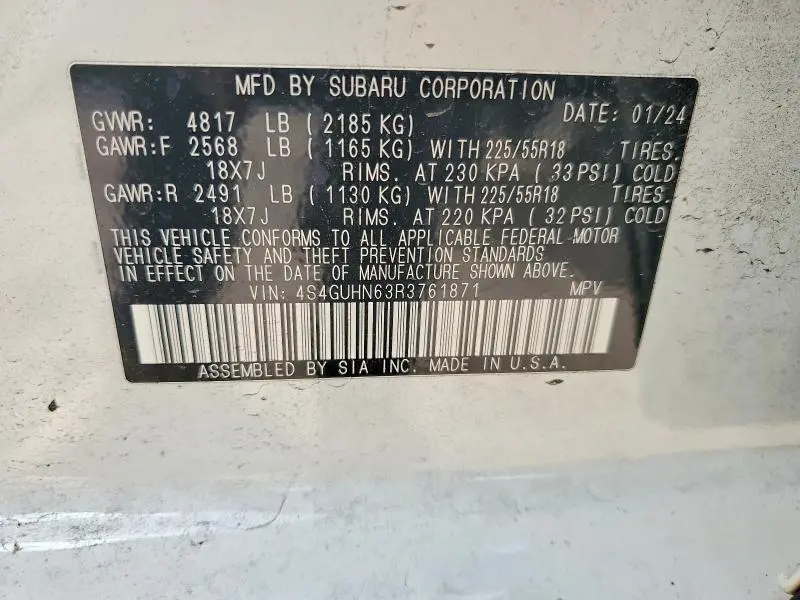 2024 SUBARU CROSSTREK LIMITED  