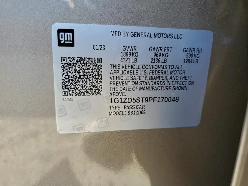 2023 CHEVROLET MALIBU LT  