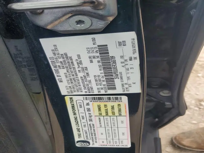 2014 FORD FUSION S HYBRID  