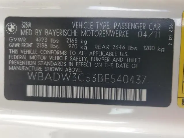 2011 BMW 328 I