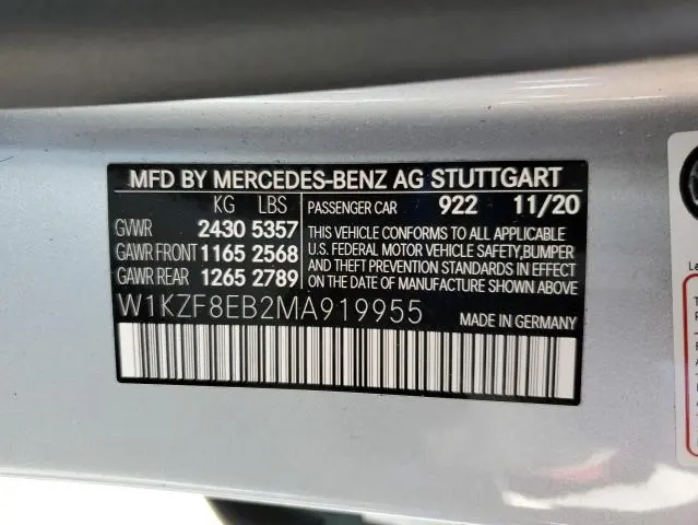 2021 MERCEDES-BENZ E 350 4MATIC  
