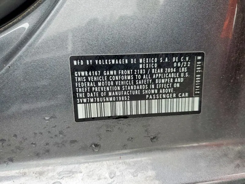 2022 VOLKSWAGEN JETTA SE  