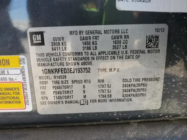 2014 CHEVROLET TRAVERSE LS  