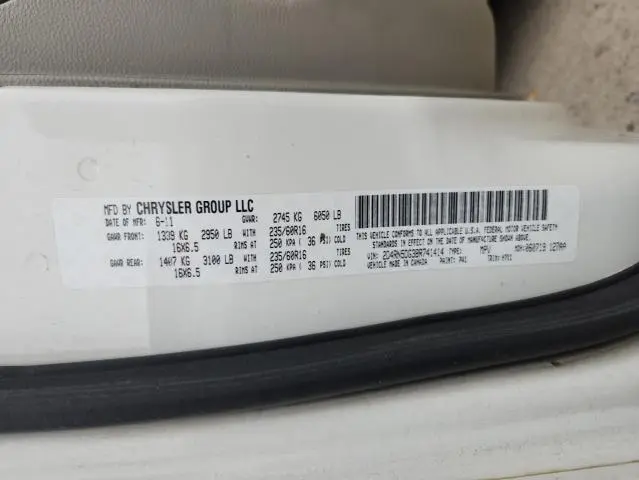 2011 DODGE GRAND CARAVAN CREW  